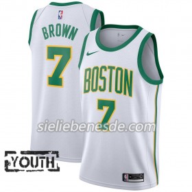 Kinder NBA Boston Celtics Trikot Jaylen Brown 7 2018-19 Nike City Edition Weiß Swingman